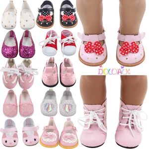 Sepatu Boneka 7 Cm Pakaian Sepatu Bot Buatan Tangan untuk Anak Perempuan Amerika 18 Inci&Bayi Baru Lahir 43Cm, Hadiah Sepatu Aksesori Boneka OG Mainan Festival 8 perlengkapan boneka reborn dengan penjualan terbaik - №