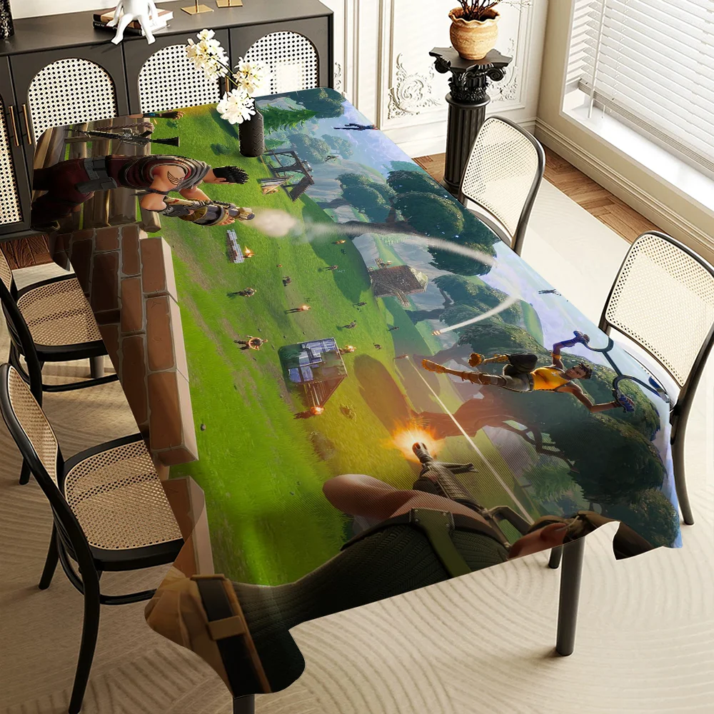 

F-Fortnites G-Game Tablecloth Home Dinner Party Table Cover Wedding Banquet Outdoor Party Cover Hotel Decoration Tablecloths