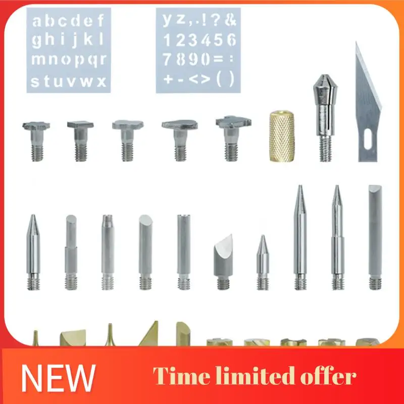 

ABHU 28 Piece Engraved Pyrography Head Soldering Iron Carving Head Set Painting Head