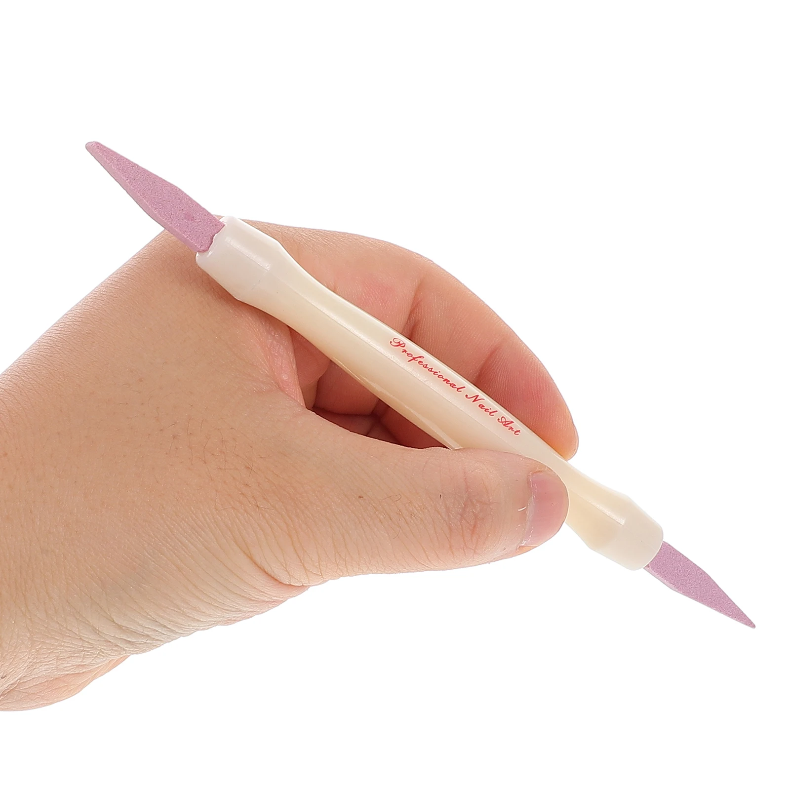 Pluma pulidora de piel muerta, empujador de cutículas, herramientas de archivo de cristal, removedor de palos de plástico, lijado, manicura y pedicura, 3 uds.