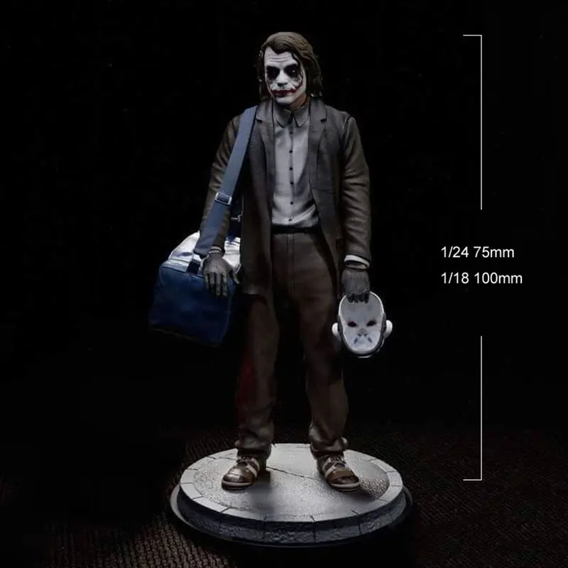 

1/24 1/18 Resin Model Joker Figurine Unpaint Painted 1/24 7.5cm Figurine 608