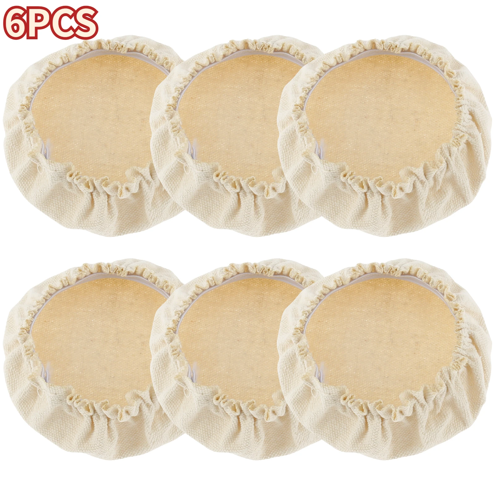 6Pcs Sourdough Starter Jar Covers 7.6cm to 10.1cm Elastic Cloth Sourdough Fermentation Jar Lid Breathable Reusable Cloth Jar Lid