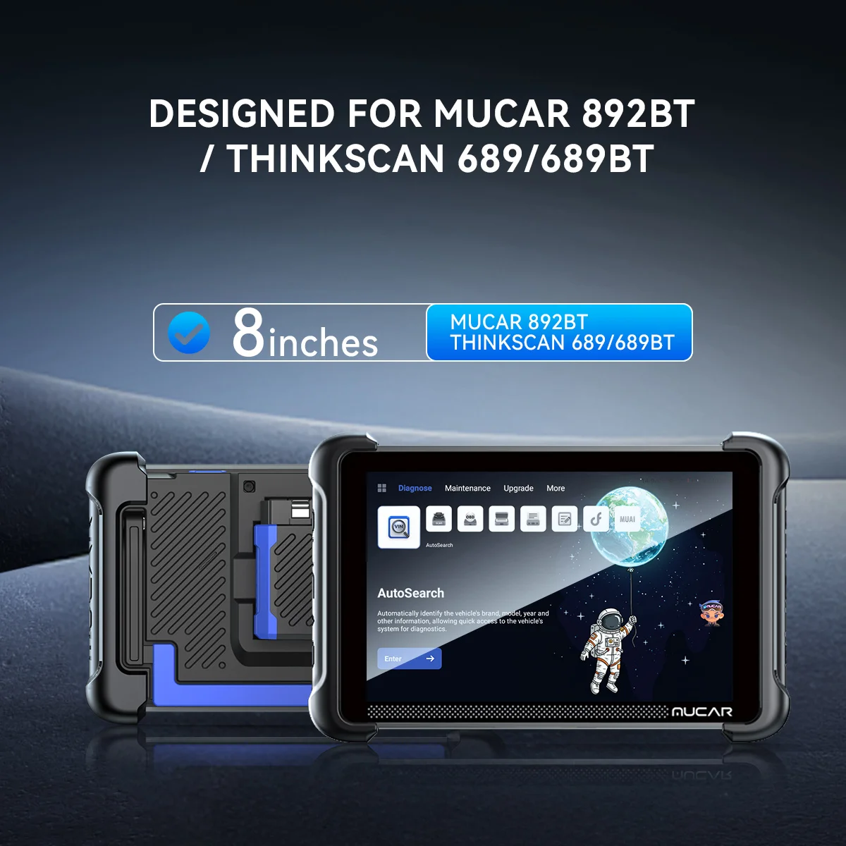 8inch Scanner Protect Film For THINKCAR THINKSCAN 689BT/ 689BT Pro/689 MUCAR 892BT/892BT Pro/VO8  Full Cover Privacy Tempered Gl