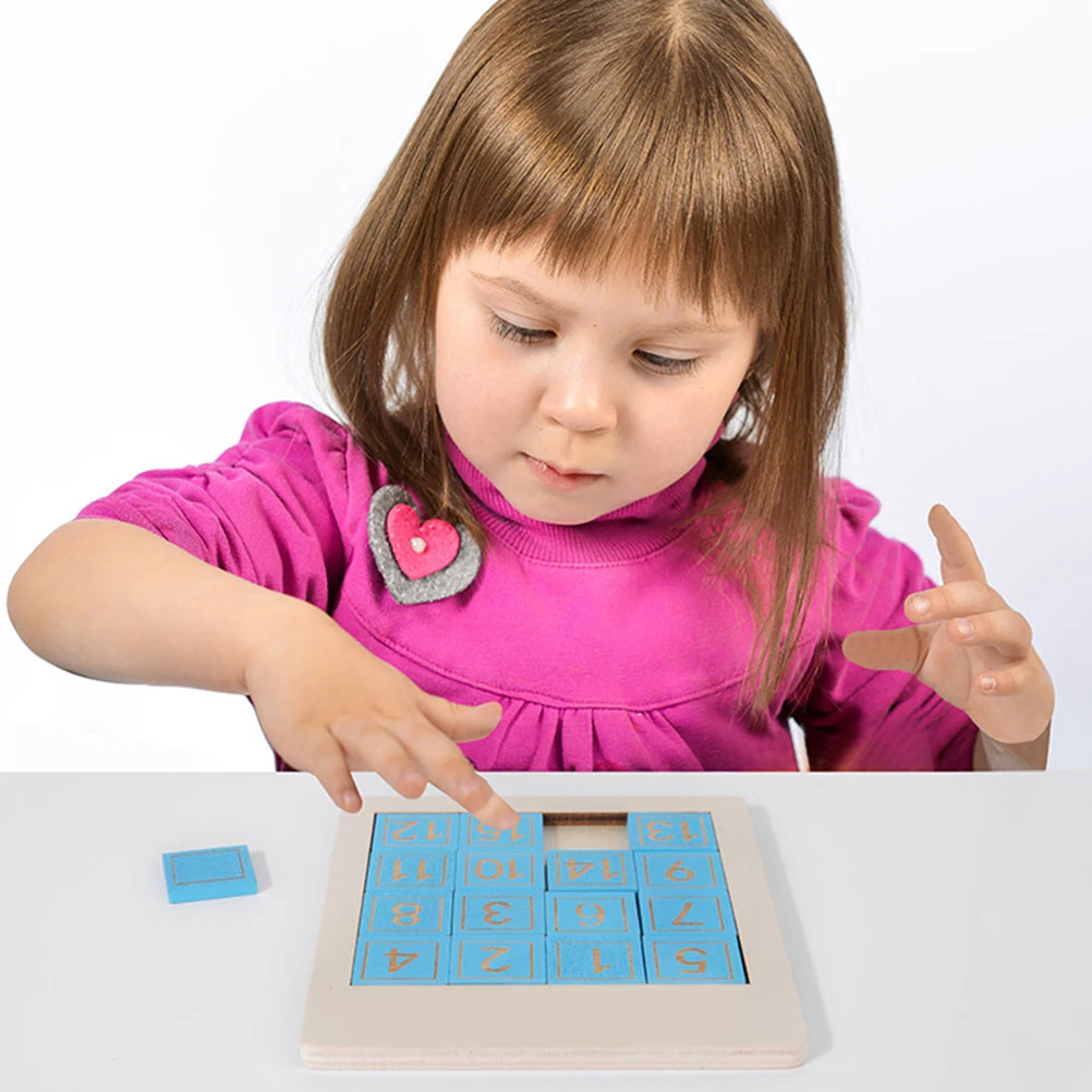 3 قطعة أرقام خشبية انزلاق أداة تحفيز الدماغ لعبة تعليمية لتطوير التنسيق بين اليد والعين