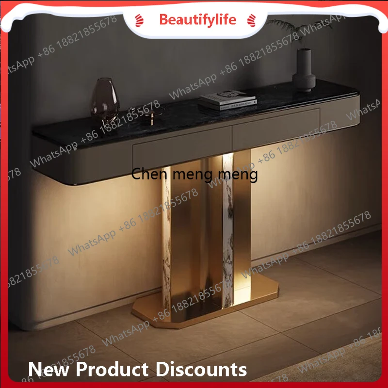 

A50 Итальянский минималистичный входной шкаф, шкаф для прихожей, современный простой легкий входной столик в роскошном стиле