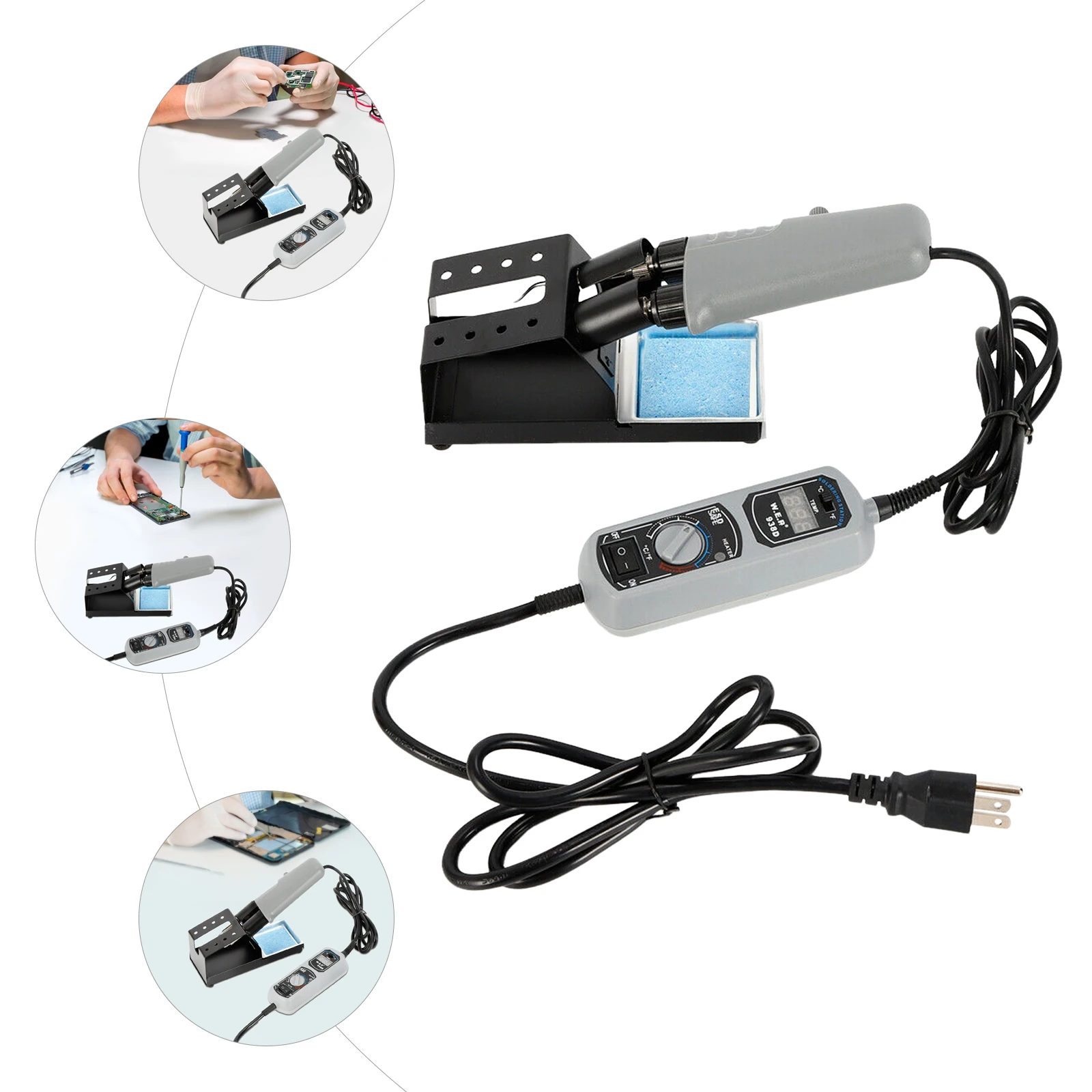 Compact and Durable Vinyl Floor Tools Soldering Station with Adjustable Temperature, 44W Power, Intelligent Energy Saving for