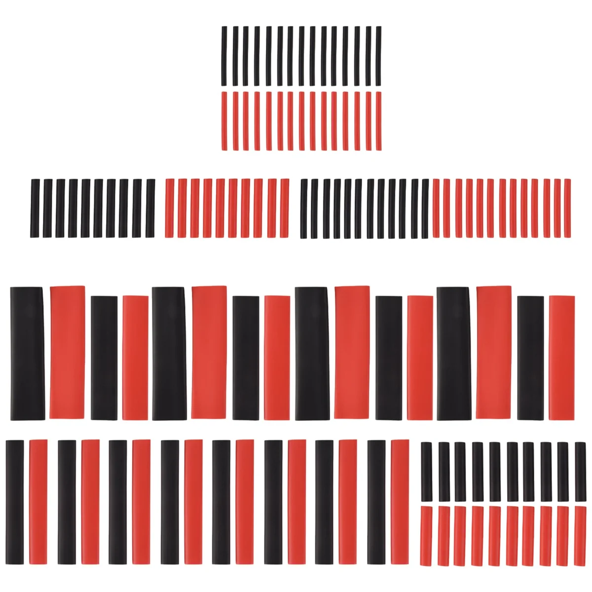 B04C-127PCS 2:1 Heat Shrink Tubing Wire Cable Sleeving Wrap Electrical Connect Set