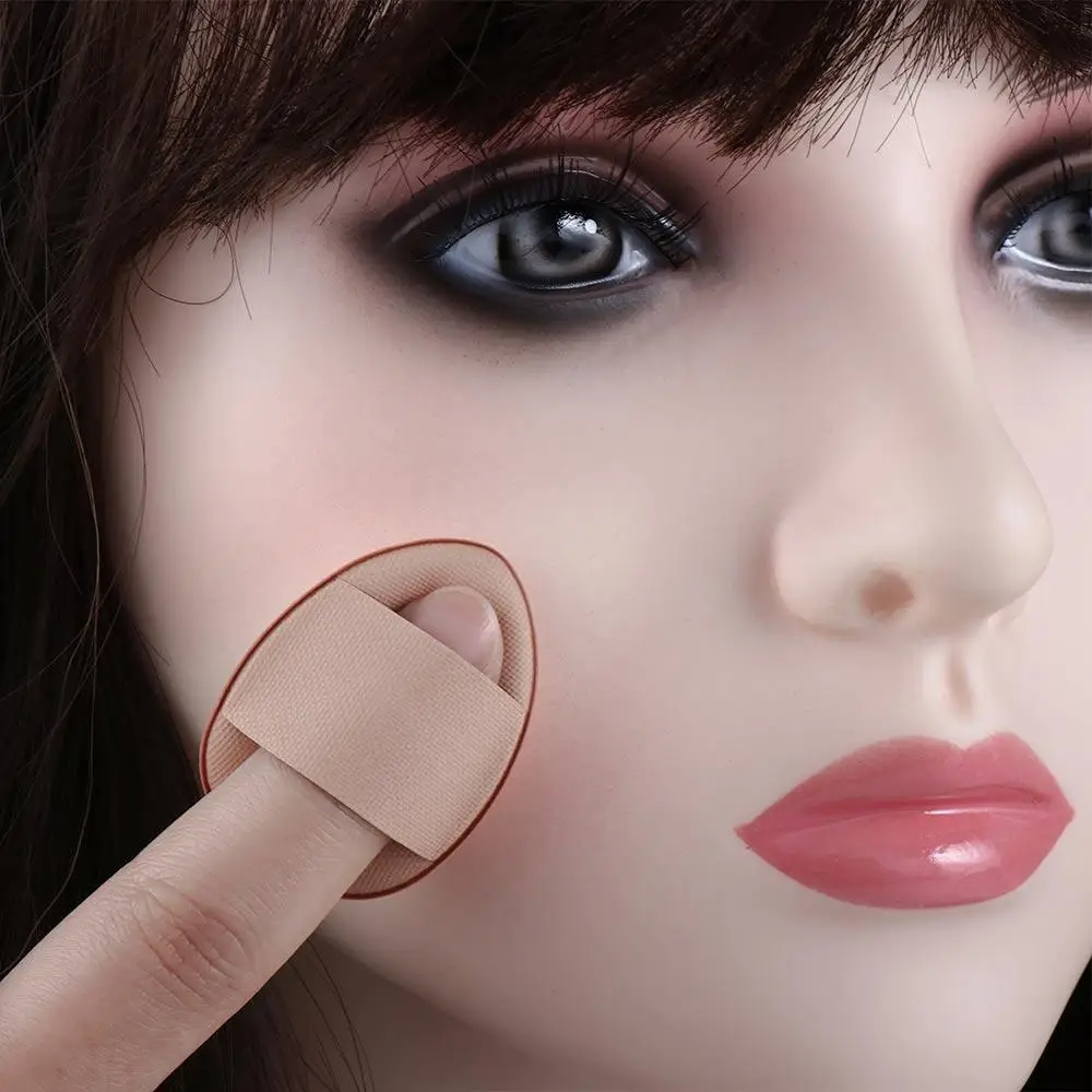 Finger Shape Dry Wet Dual-use Foundation Tool Highlighter Blender Thumb Air Cushion Puff Mini Size Cosmetic Puff Sponge Puff