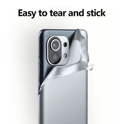 2026 New Ice Film Full Coverage Phone Back Film For Xiaomi Mi 14 13 12 11 10 9 CC9 Pro Pure Color Wrap Skin Vinyl Back Stickers