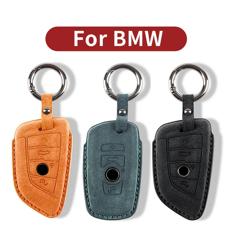 

Suede Leather Car Key Case Cover For BMW F20 F21 F25 F30 F31 F32 F34 F07 F10 1 3 5 7 Series X1 X3 G01 X4 G02 X5 F15 F16 M3 M4