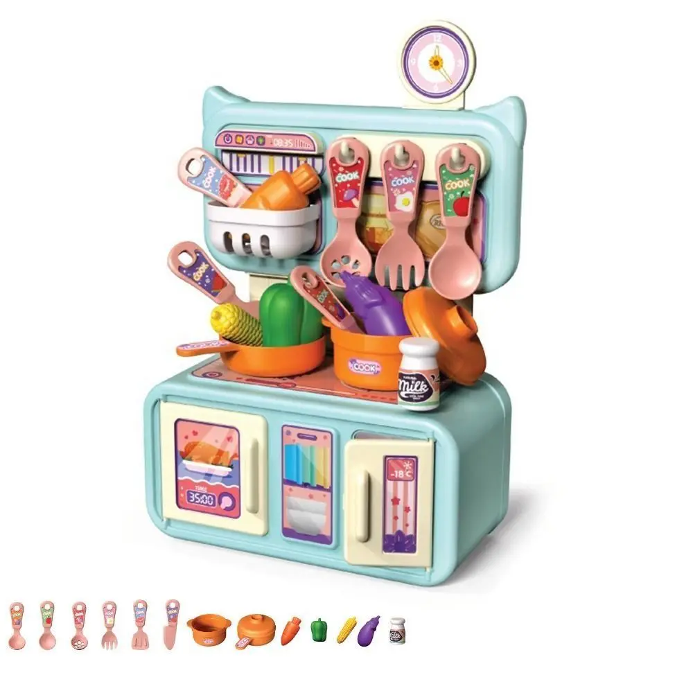 13/14 stks Cartoon Keuken Speelset Spray en Play Sink Gesimuleerde Druk Water Spelen Keuken Accessoires Rollenspel