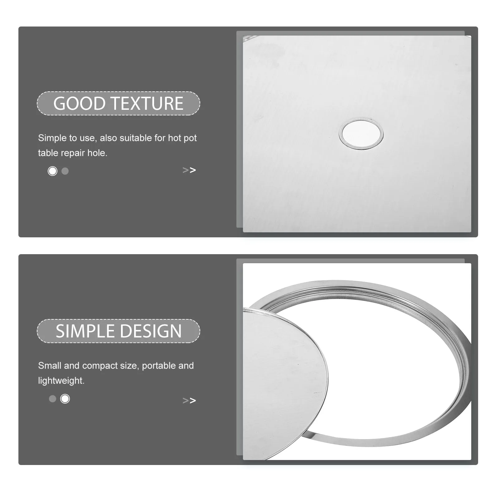 

1 Set Of Hot Pot Cover Sinking Ring For Induction Cooker Stainless Steel Heat Diffuser Plate Adapter Electric Gas Stove Kitchen