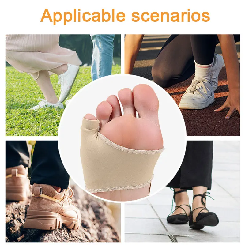 

1Pair Toe Separator Hallux Valgus Bunion Corrector Hammer Toe Straightener Foot Pain Relief Orthopedic Pedicure Tools Foot Care