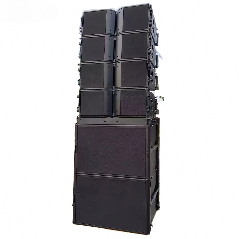 Voor Professioneel Geluid Dsp Amp Audio Speaker Active Line Array Systeem Dual 10Inch Sound Speakers Line Array Met Eindversterker