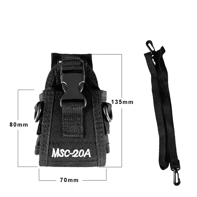 Walkie Talkie Universal Pounch Funda de nailon Bolsa de soporte de radio bidireccional para Motorola para Baofeng MSC20A