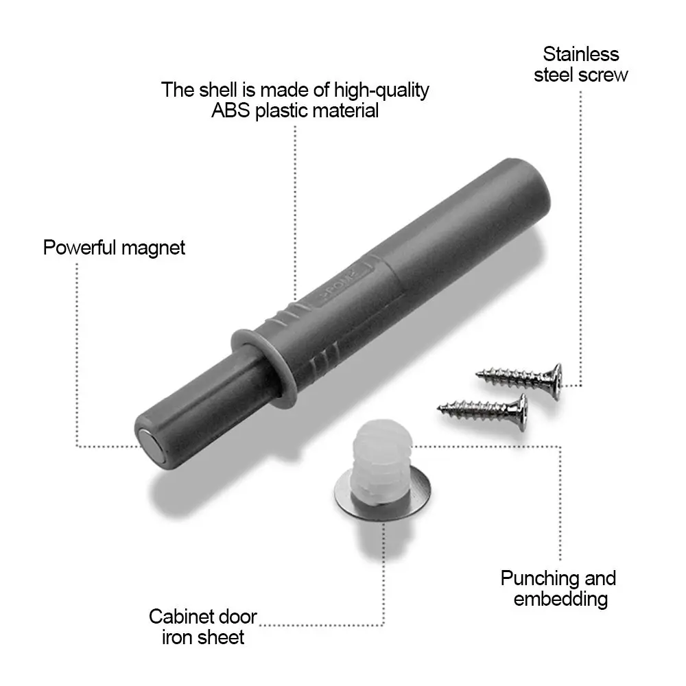 Furniture Accessories Concealed Damper Buffers Soft Quiet Closer Cabinet Door Suction Cabinet Catches Door Bouncer Door Stopper