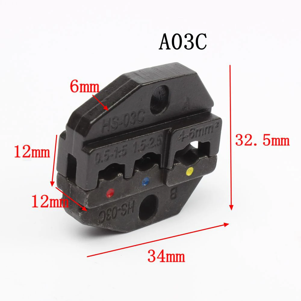 A03C A30J A30JC A06WF2C A02WFL A03B A2546B Die Sets for HS FSE Crimping pliers EM-6B1 EM-6B2 AM-10 machine one set modules jaws