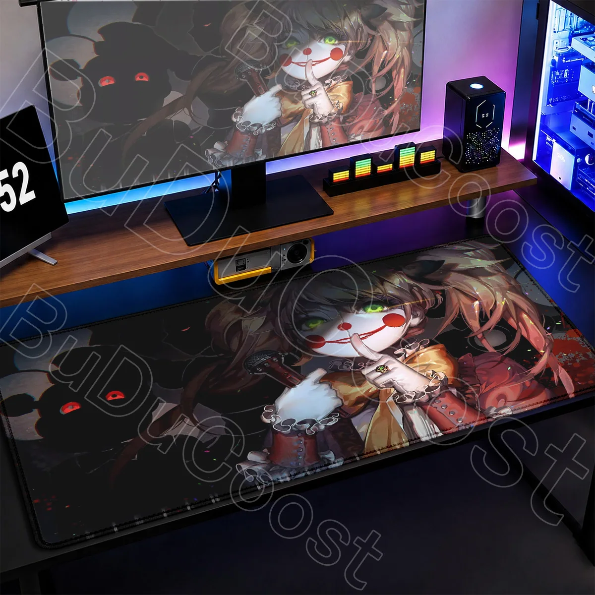 Große Laptop-Büro-Tastaturmatten, Hot Five Nights At Freddys Mauspad XXL, rutschfester Gummi-Desktop-Teppich, PC-Gaming-Zubehör – Detail 17