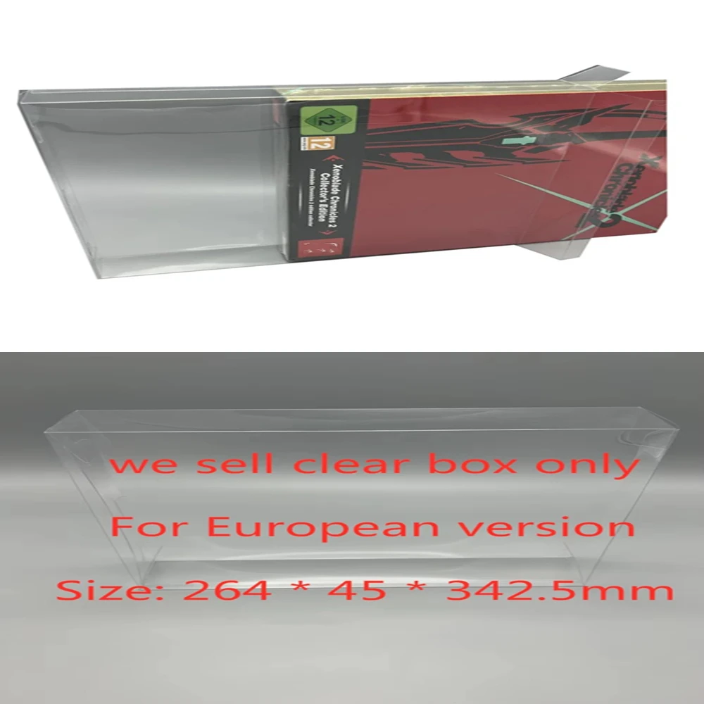 Collection Display Box For Xenoblade 2/Nintendo Switch/NS  Game Storage Transparent Boxes TEP Shell Clear Collect Case