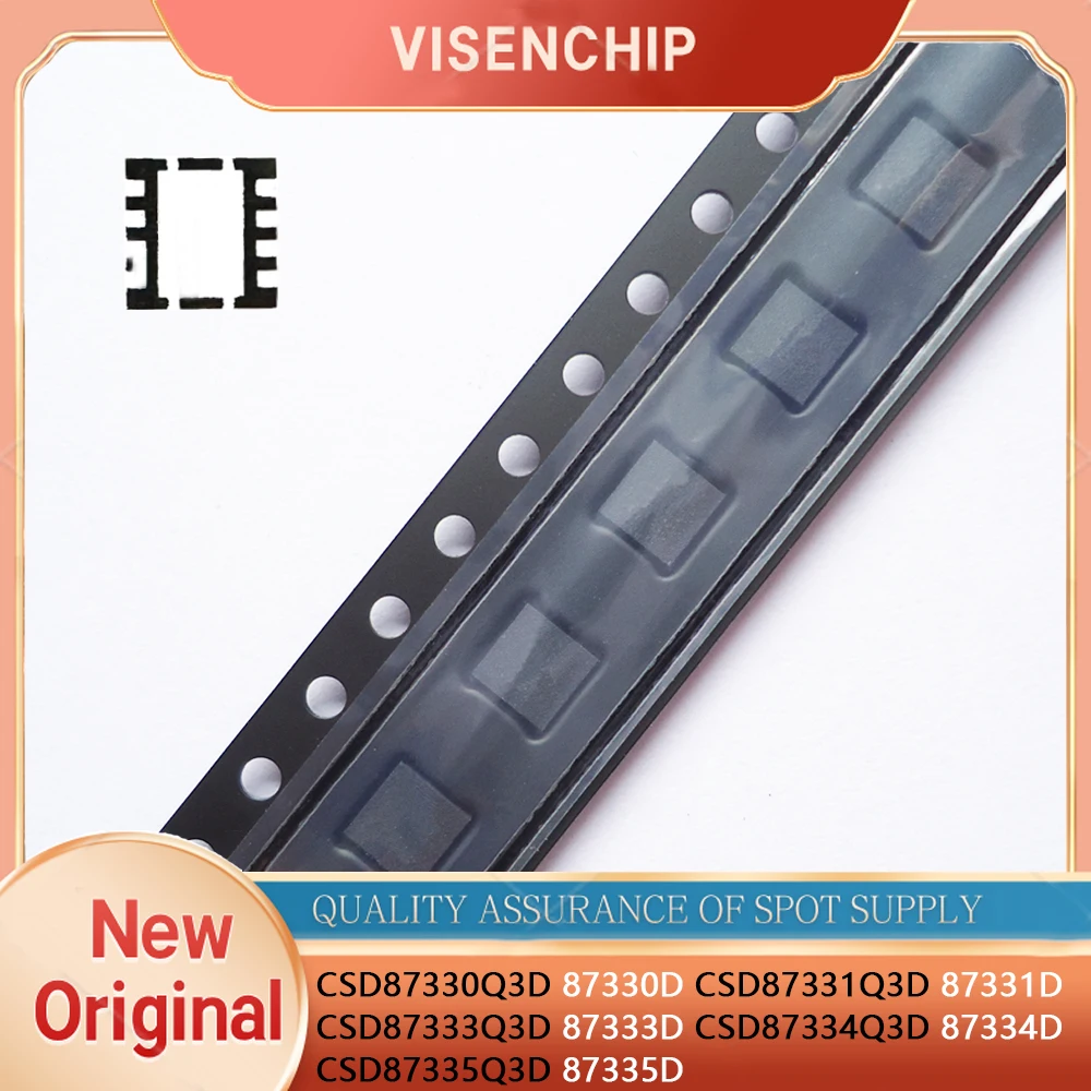 5pieces New Original CSD87330Q3D 87330D CSD87331Q3D 87331D CSD87333Q3D 87333D CSD87334Q3D 87334D CSD87335Q3D 87335D QFN-8