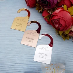 1 Piece 10x20cm/7x14cm Hotel Suite Acrylic Door Sign Holder Wedding Party Do Not Disturb Hanger Sign Door Tags Party Gift