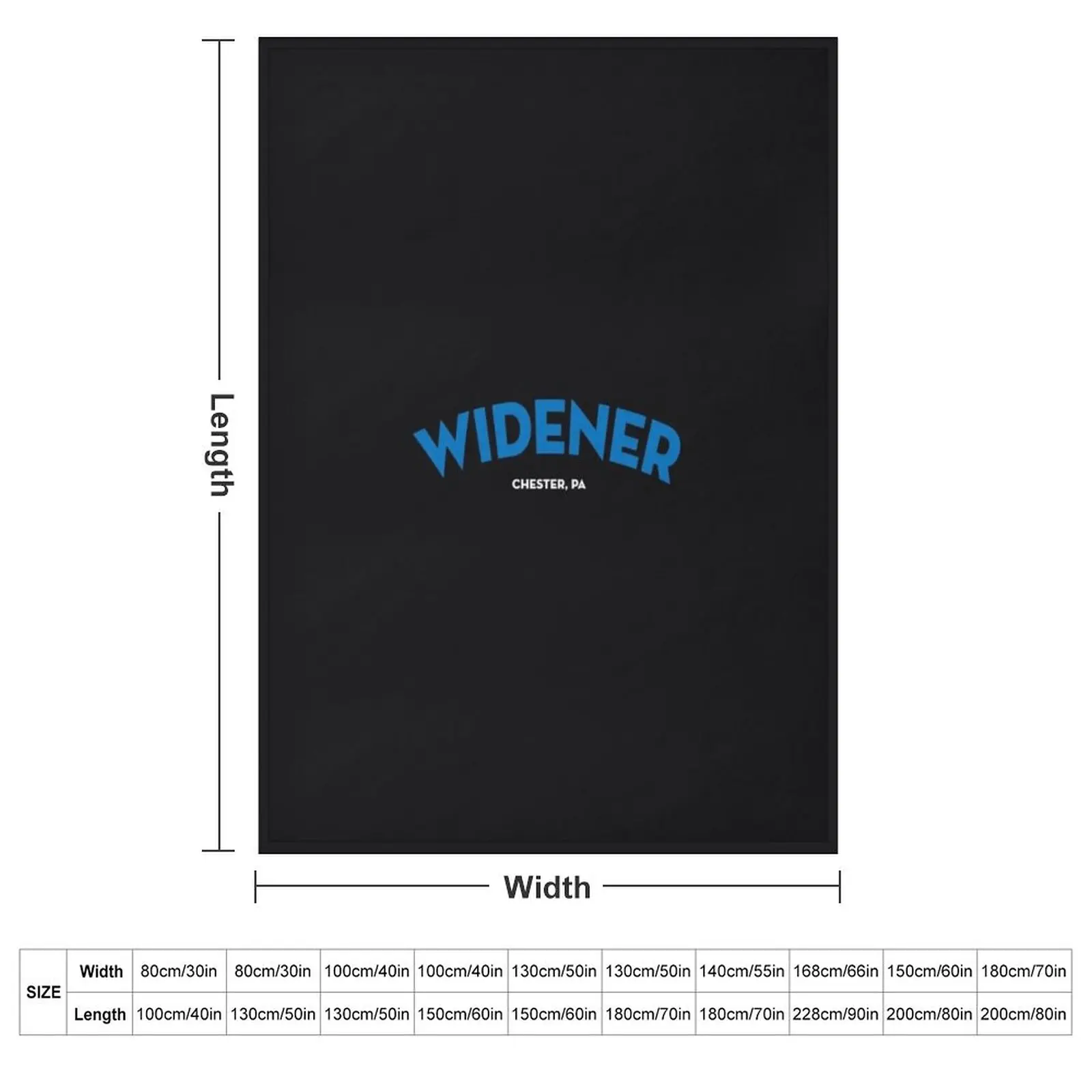 Widener University Blue Throw Blanket Custom Blankets For Baby Quilt for sofa Blankets