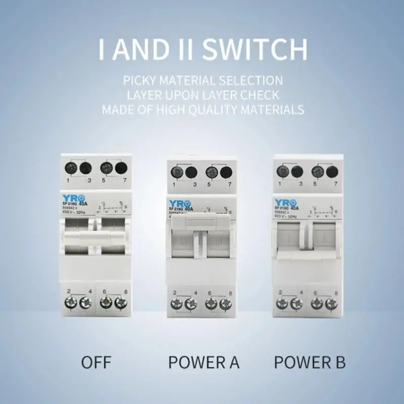 T8UC High-performance Double Power Manual Transfer-Switch Interlocked Circuit-Breaker Interlock-Switch Quick Fixing Durable