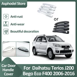 Door Handle Cover Trim For Daihatsu Terios Bego Eco Wild J200 F400 2006~2016 2008 Car Luxurious Gloss Accessories Smart Stickers