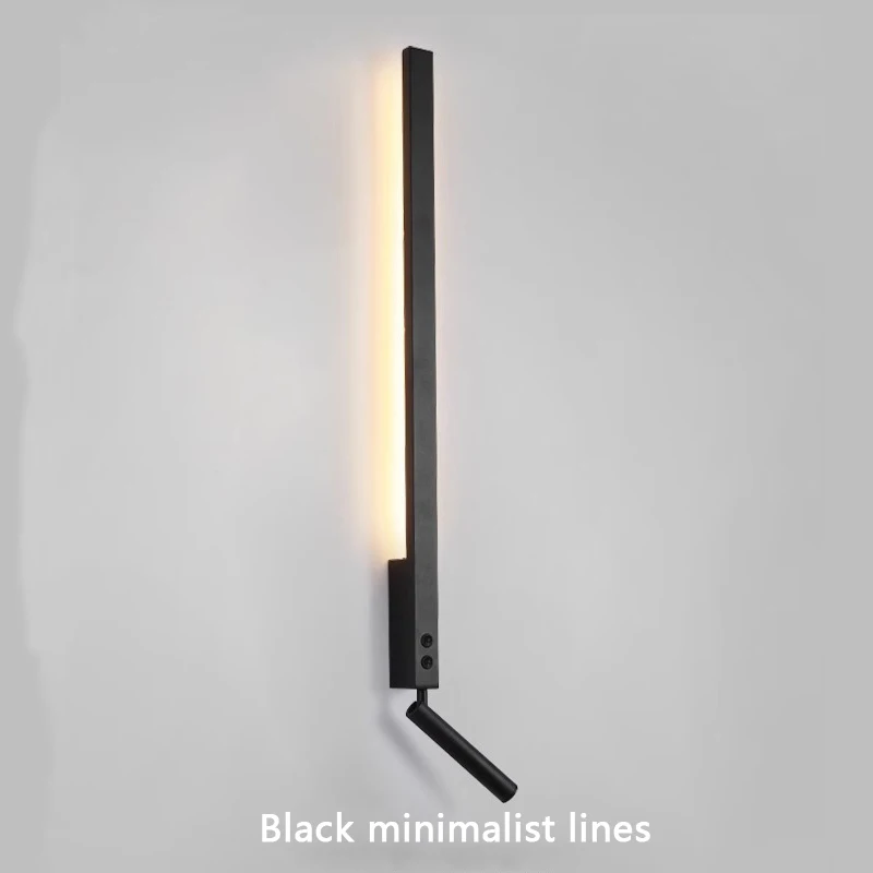 Lampada da parete a LED minimalista italiana moderna camera da letto comodino faretto creativo soggiorno sfondo parete luce ambientale