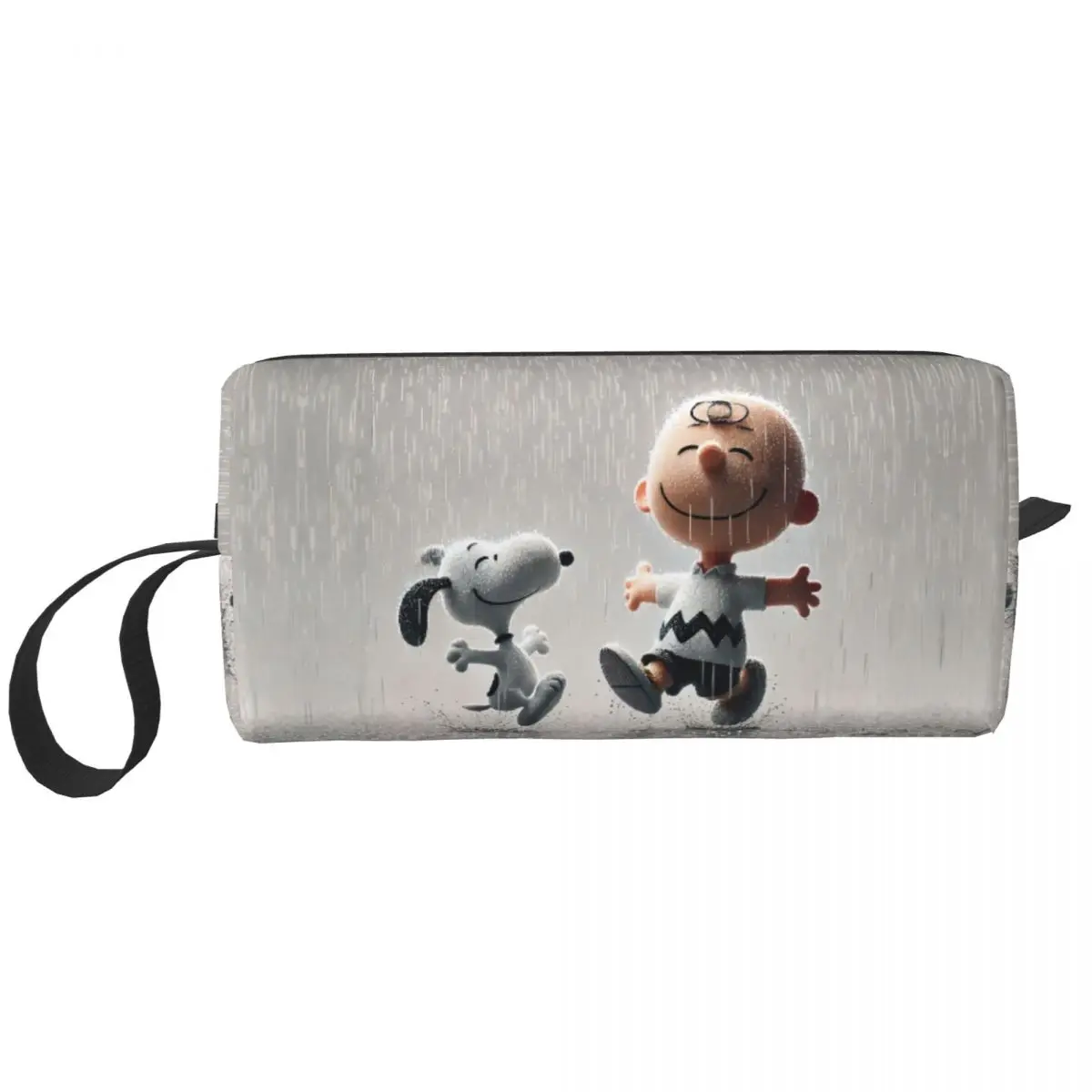 

Custom Cartoon Snoopy Toiletry Bag Women Makeup Cosmetic Organizer Lady Beauty Storage Dopp Kit Case