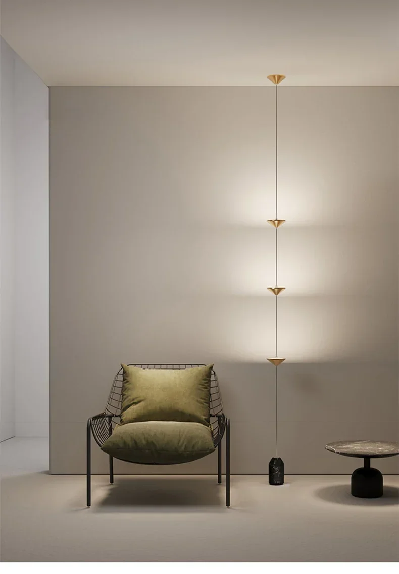 Modern Floor Lamp Pendant Light Luxury Black Atmosphere Light Living Room Sofa Edge Minimalist Bed Head Neutral Decoration Light
