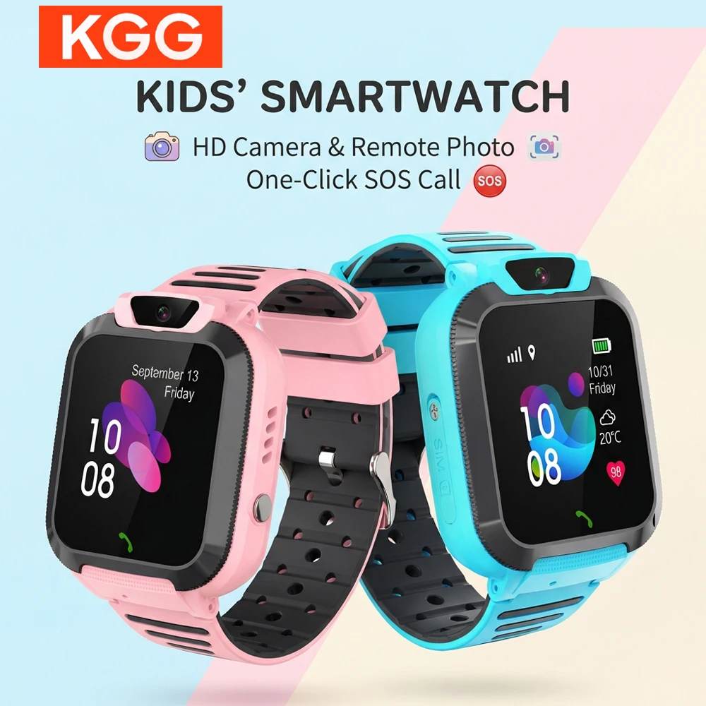 

Детские смарт-часы 2G с функцией звонков, кнопкой экстренного вызова SOS, водонепроницаемостью IP67, слотом для SIM-карты 2G, LBS-трекером, камерой и голосовым чатом для безопасности ребенка