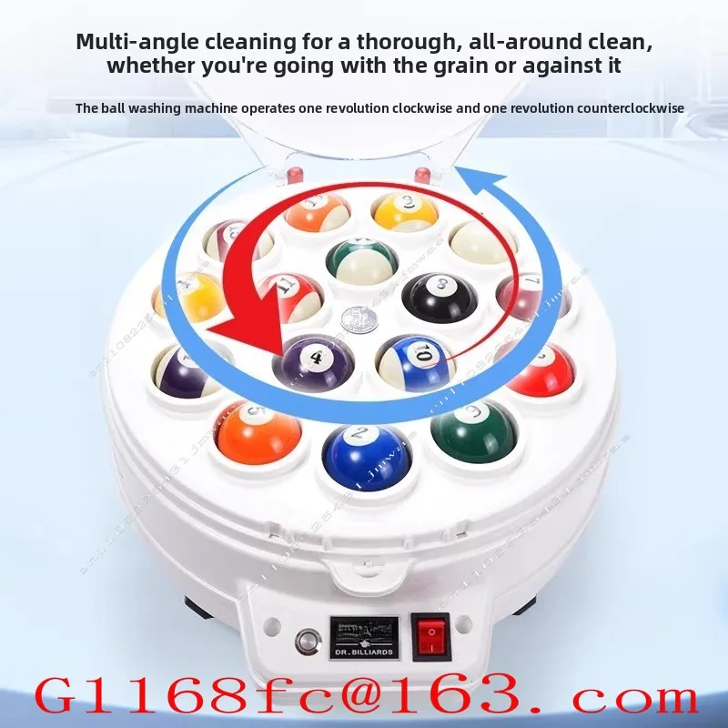 Automatic Chinese Black Eight Ball Washer Snooker Cleaning Machine