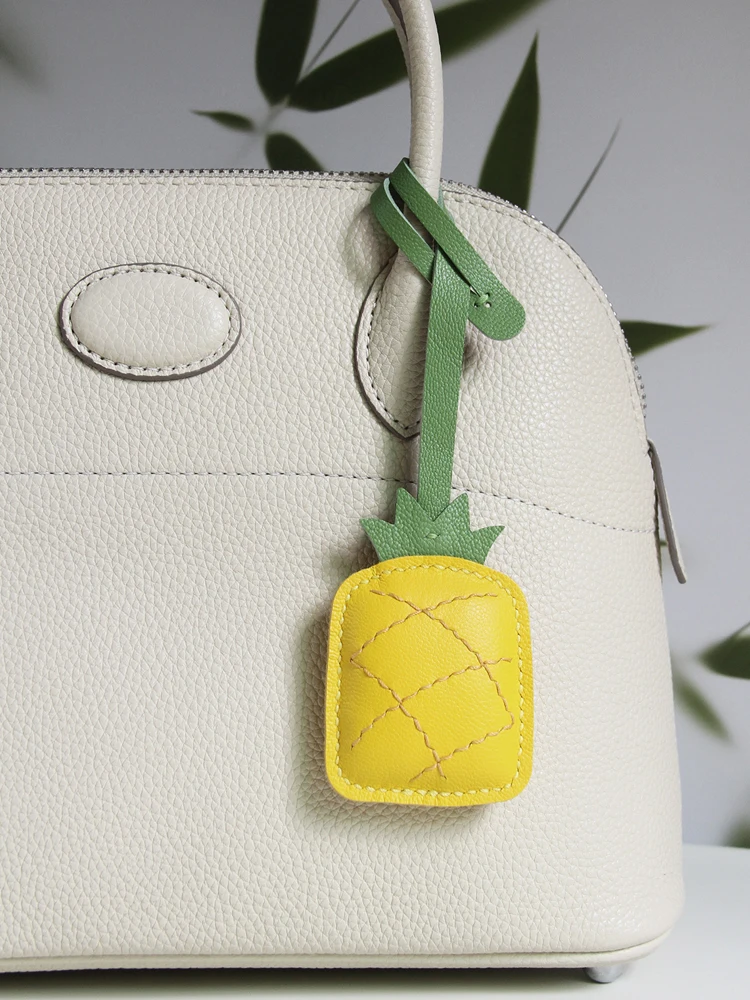 Pineapple Bag Pendant - Cute Bag Hanger, Exquisite Handmade Keychain Decoration, Unique Gift for Yourself or Someone Special.