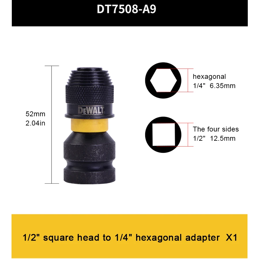 DEWALT Impact Wrench Adapter 1/4\