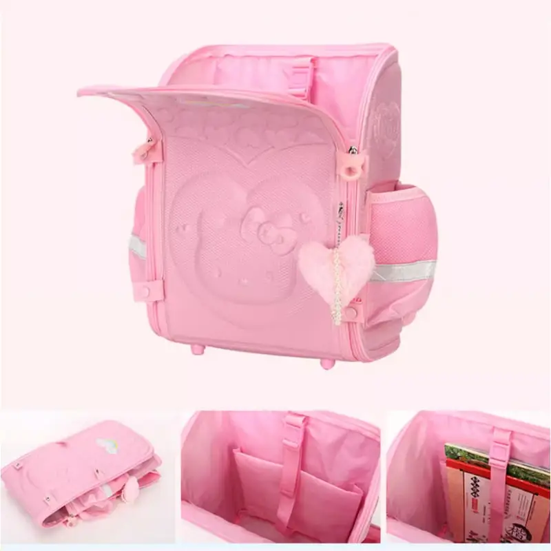 Sanrioed Hello Kitty Anime Cute Large Capacity Children Backpack Schoolbags Student Cartoon Shoulder Bag Travel Gift for Friend