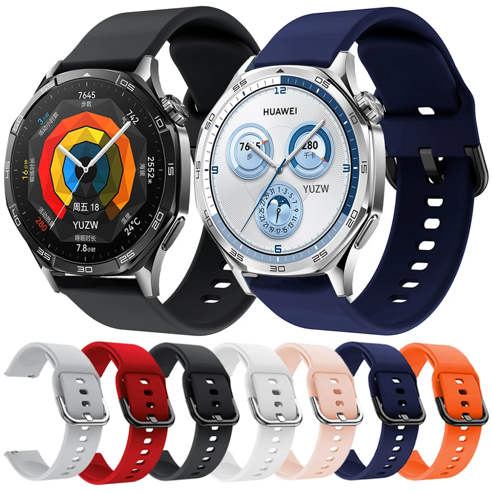 Für Huawei Uhr GT 5 Pro GT4 3 2 46mm 42mm Bänder 20 22mm Silikon Armband für Huami Amazfit GTR/GTS/Bip Ersatz Armband Gürtel