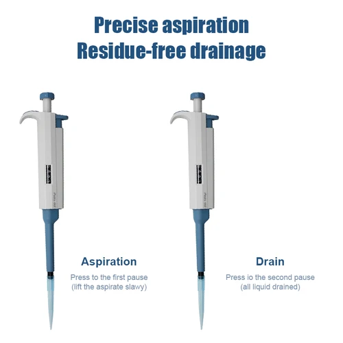 Imagen 2 del producto Pipeta de laboratorio Westtune, micropipeta Digital ajustable de un solo canal de plástico, transferencia precisa para equipos de laboratorio de química
