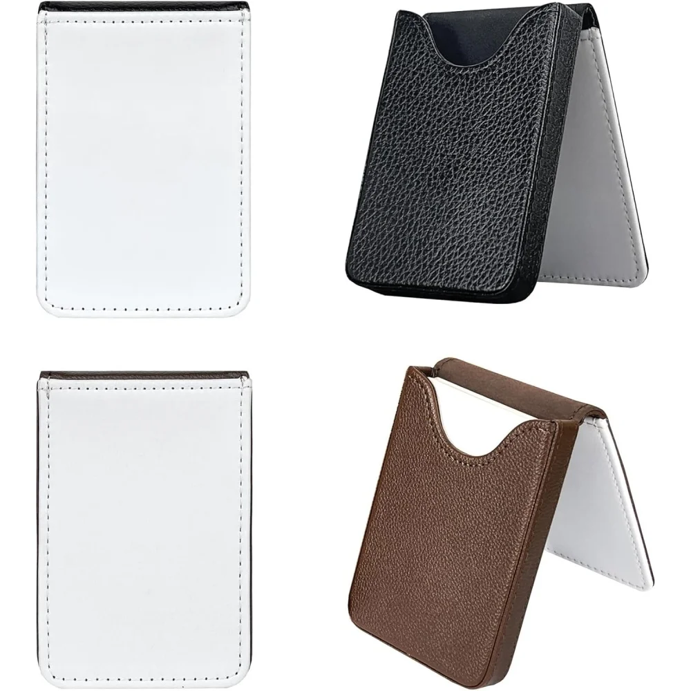 

10 pcs Sublimation Blank PU Business Card Holder Pocket Wallet with Magnetic Shut for DIY Heat Transfer Print