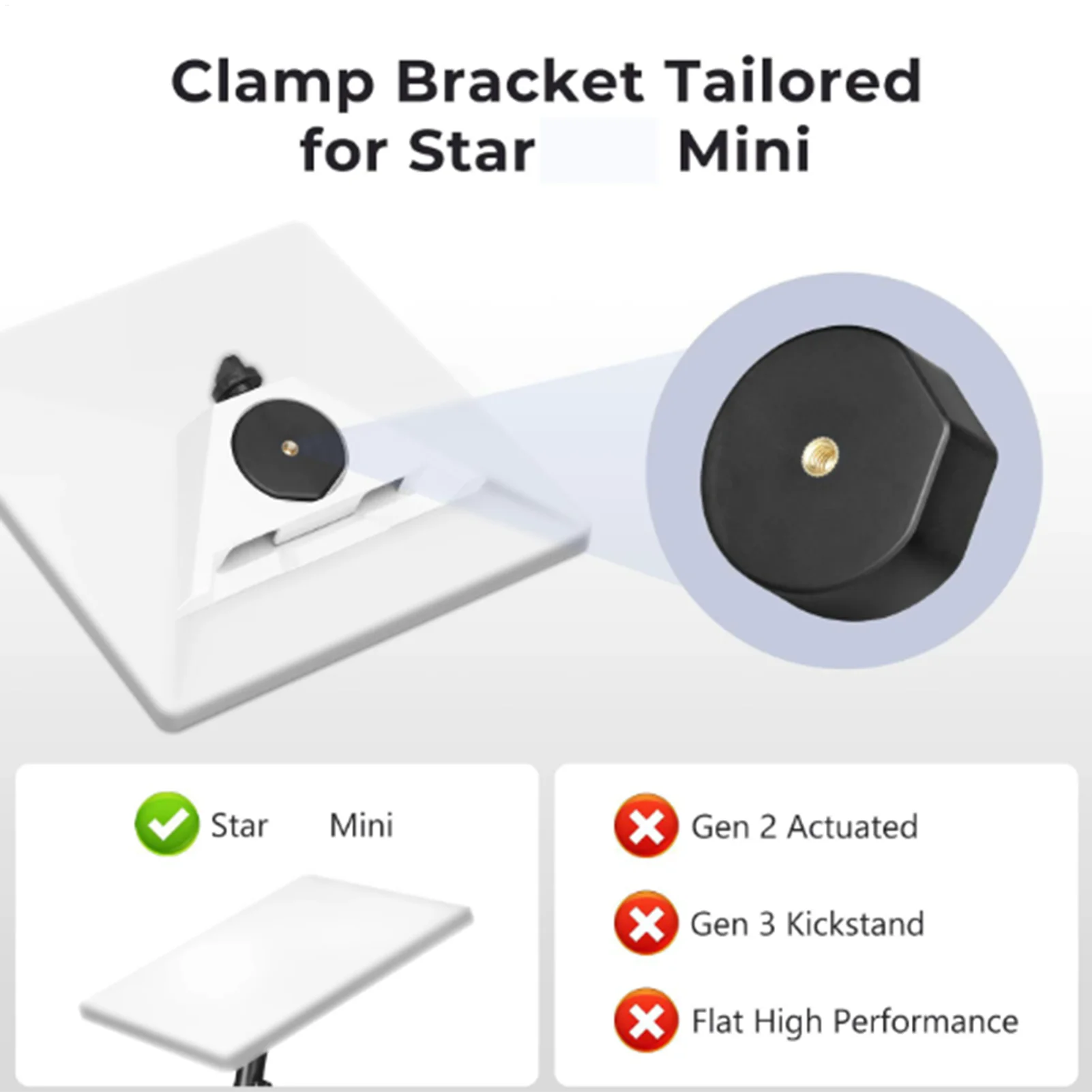 

Mini Clamp Mount Car Accessory Mounting Holder Mini Pipe Adapter For RV For Yacht Van Travel Trailer Caravan Motorhome Marine