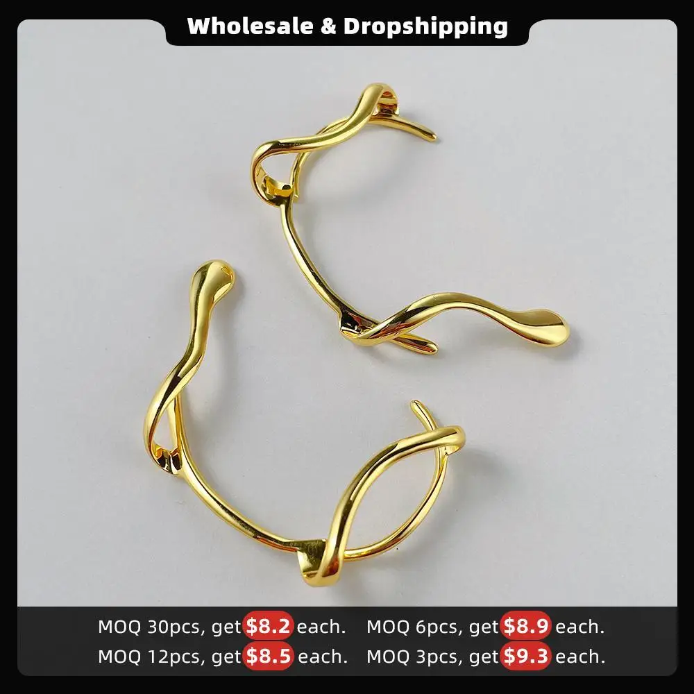 ENFASHION Non-Piercing Branches Ear Cuff Gold Color Clip On Earrings For Women Pendientes Irregular Fashion Jewelry E221375