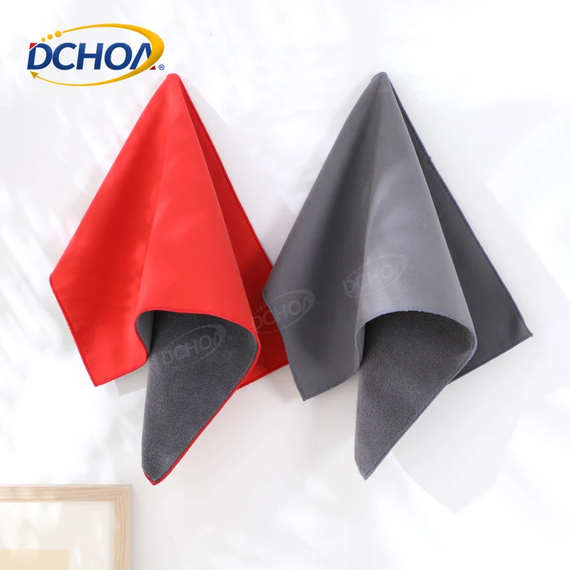 DCHOA 30x40cm Microfiber Coral Fleece Suede Car Cleaning Towel Soft Absorbent Multipurpose Car Washing Drying Cloth