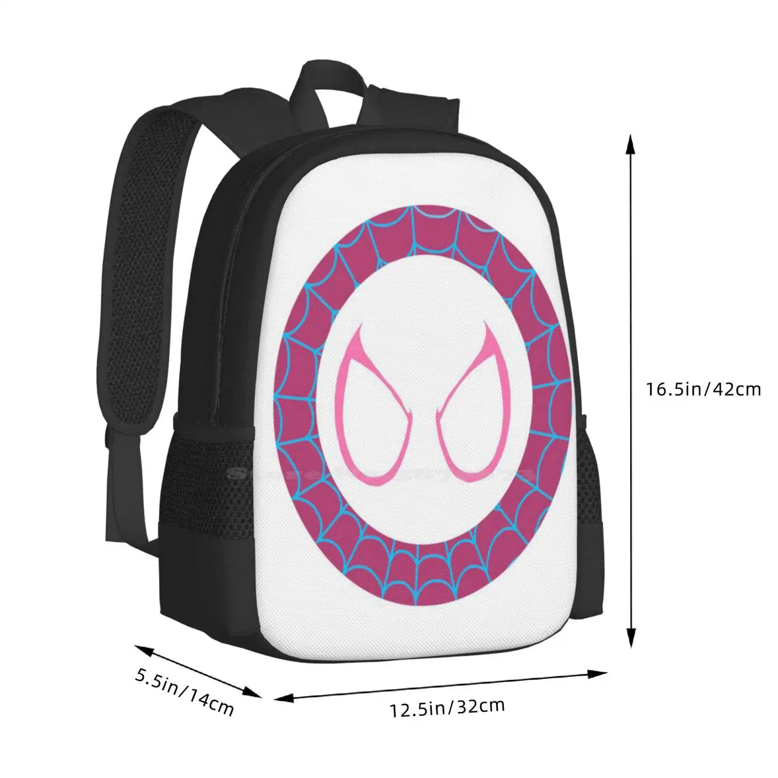 Mochila escolar de gran capacidad Spiderman Gwen Stacy Peter Parker Comics Punk Grunge Pop Drummer