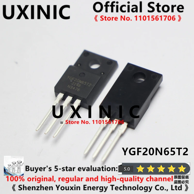 UXINIC 100% New Imported OriginaI  YGF20N65T2 TO-220F 20A 650V