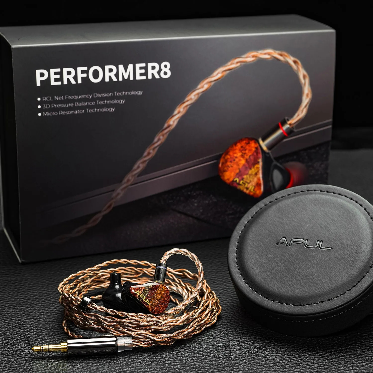 Aful performer8/performer 8 1dd 7ba hybrid iems In-Ear-Monitor kabel gebundene Ohrhörer mit hochreinem occ versilbertem Kabel