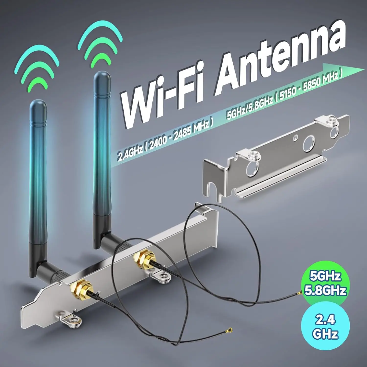 2.4GHz 5GHz 5.8GHz เสาอากาศ WIFI SMA ตัวผู้กับ Ipex1 COAXIAL CABLE สำหรับ M.2 NGFF Intel การ์ดเครือข่ายไร้สาย WIFI laptopi