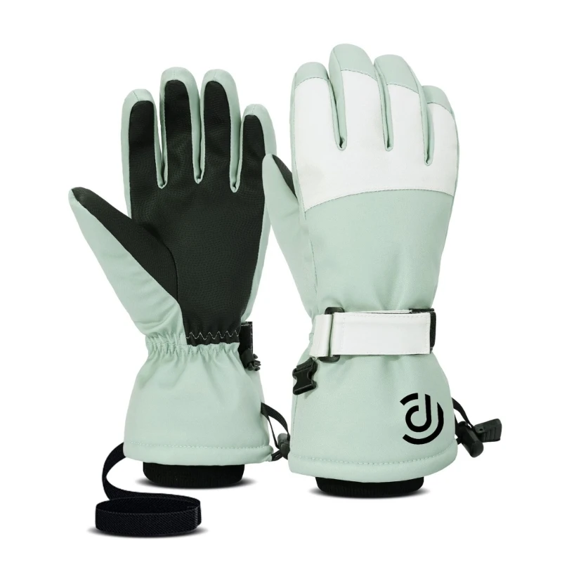 Luvas esqui antiderrapantes inverno Luvas quentes para clima frio Luvas snowboard respiráveis