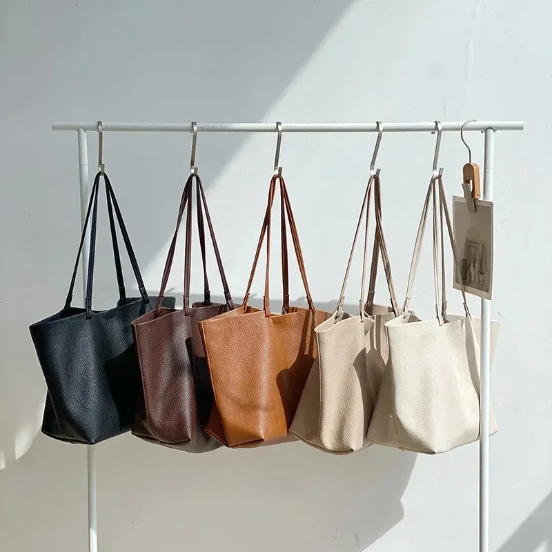 Sac à Main en Cuir PU de Grande Capacité pour Femme, Fourre-Tout Solide de Bonne Qualité, Petit Sac Bandoulière