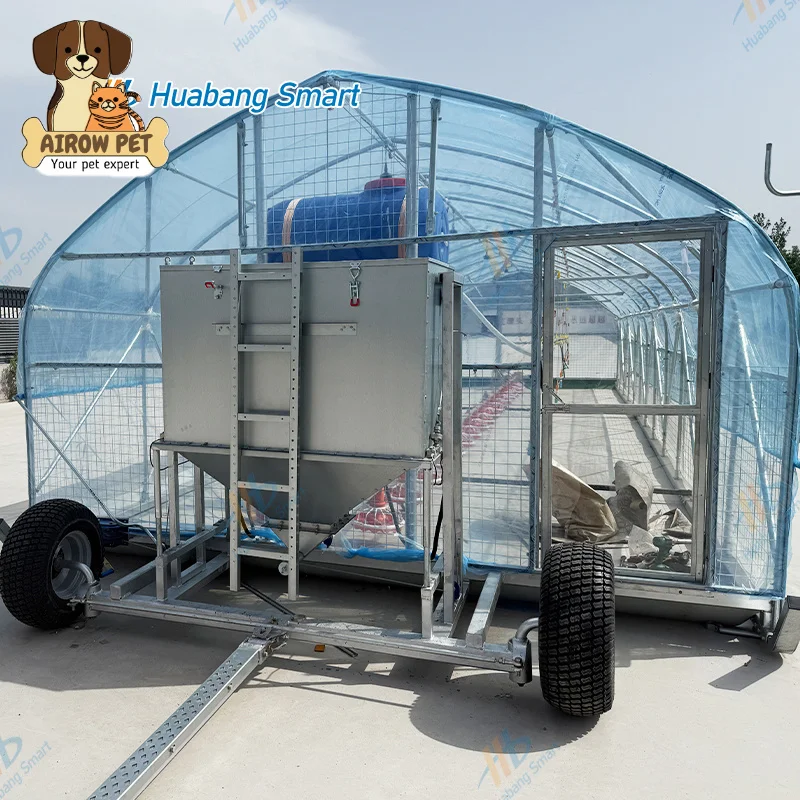 AIROW Latest Design Model Open-plan Chicken Coop Spacious Interior Best-selling Mobile Chicken Coop