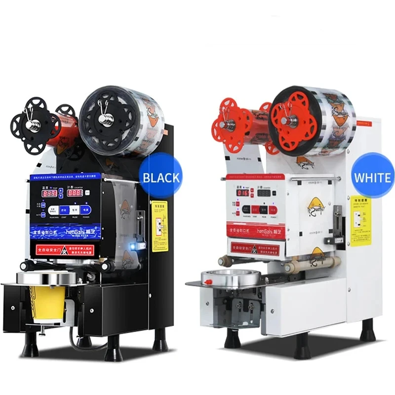 

Table Top Bubble Tea Plastic Cup Sealer Full Automatic Type Cups Sealing Machine Tea Shop Equipment